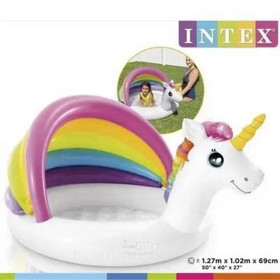 Детский надувной бассейн Intex 57113 Единорог 127-102-69 см, 45 литров 57113 фото