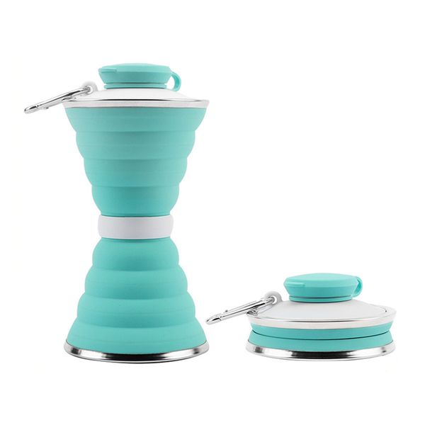 Силиконовая бутылка складная folding travel water cup 9588 9588 фото