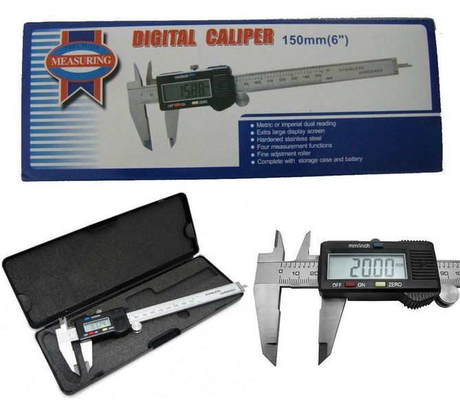 Штангенциркуль электронный с LCD дисплеем Digital caliper 150мм 150mm фото